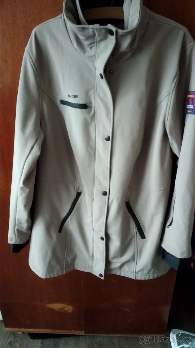 Softshelový kabát Bonprix, béžový, vel. 46