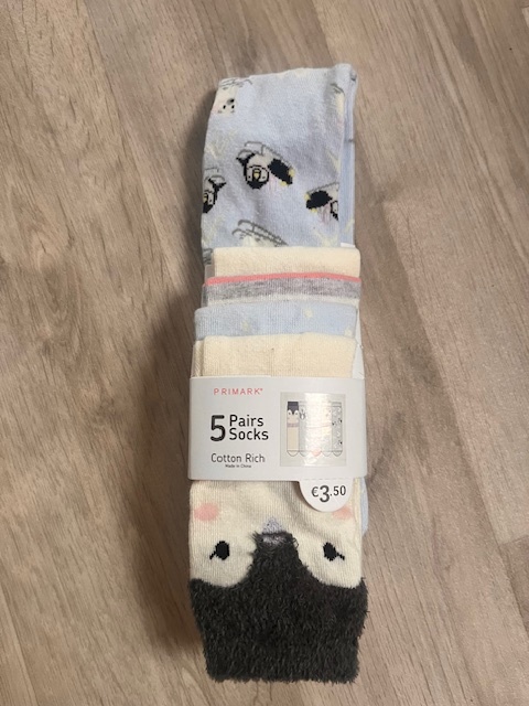 Ponožky tučňáci vel. 30,5-36 - nové