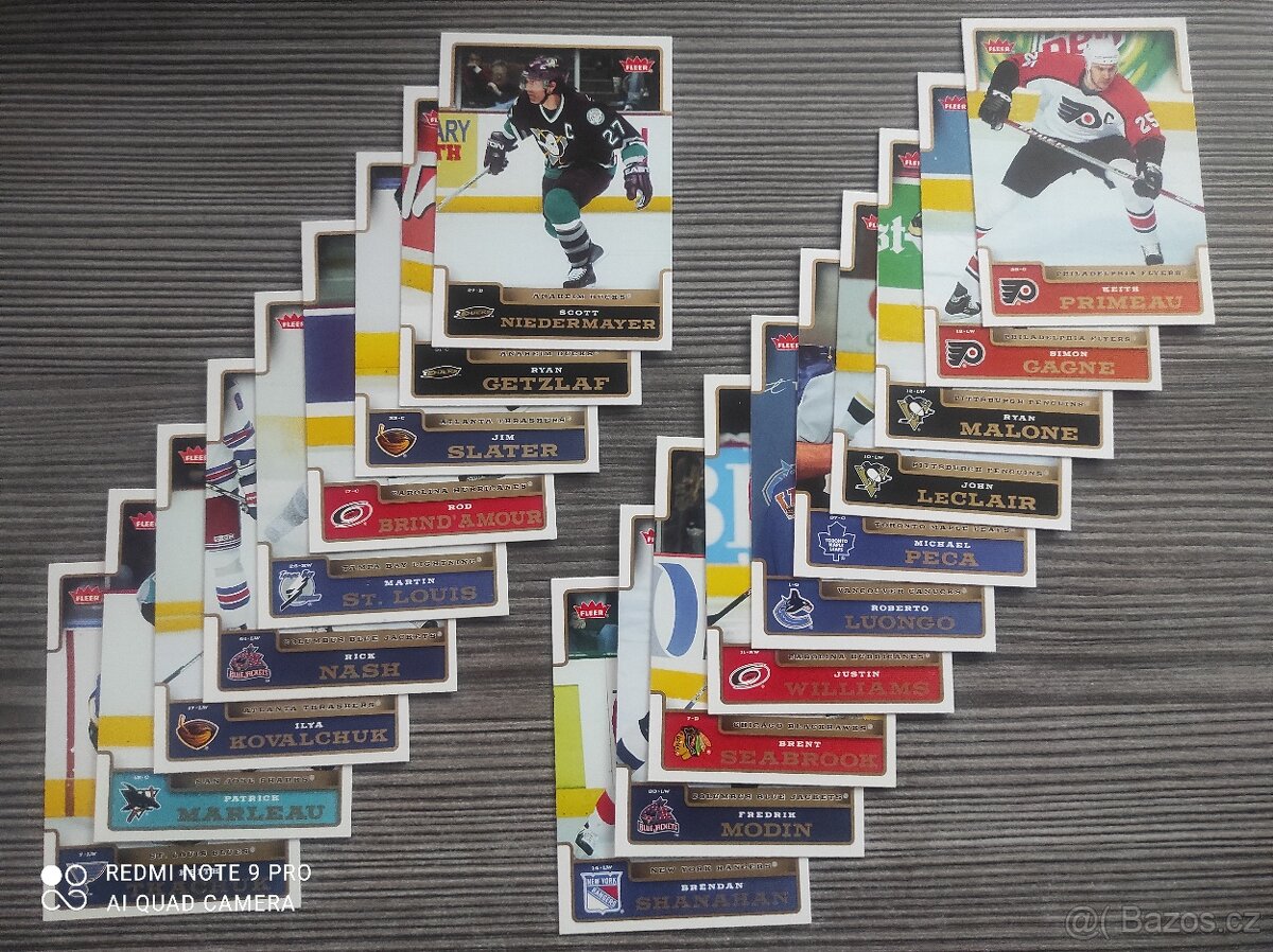 Hokejové karty Fleer