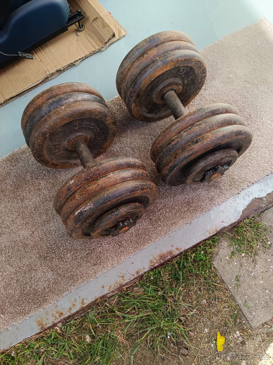 Jednoruční činky, 2x 35kg