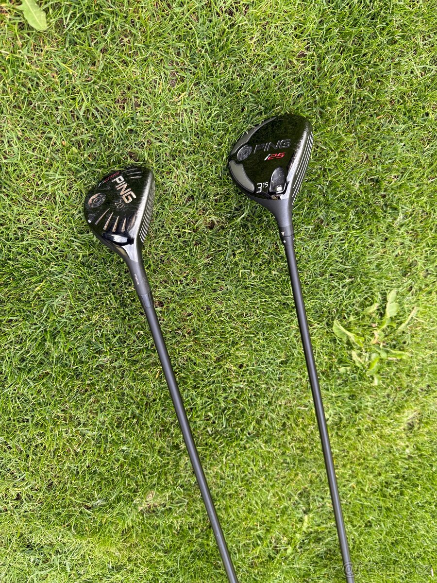 Golfové hole - fairway dřevo 3 a hybrid PING