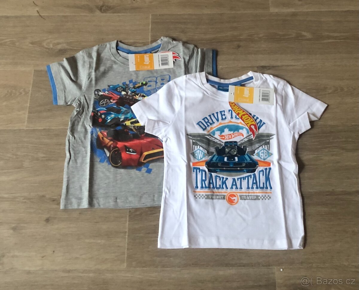 2 x tričko Hot Wheels ( vel. 104 )