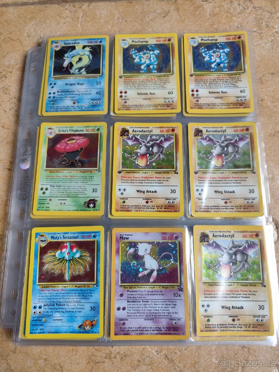 Vintage Pokémon karty