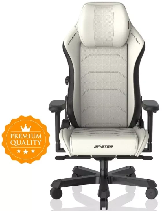 herní židle DXRacer MASTER bílo-černá