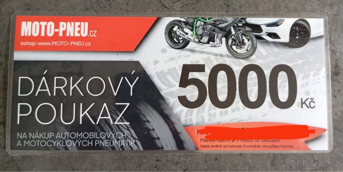Prodám voucher na PNEU