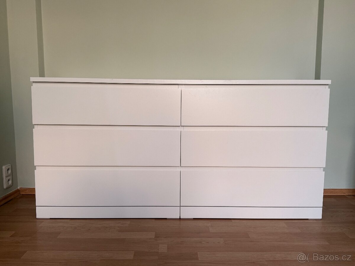 Komoda MALM + přebalovací pult