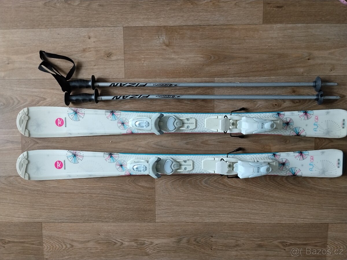 Dívčí dětské lyže Rossignol 110 cm+hole