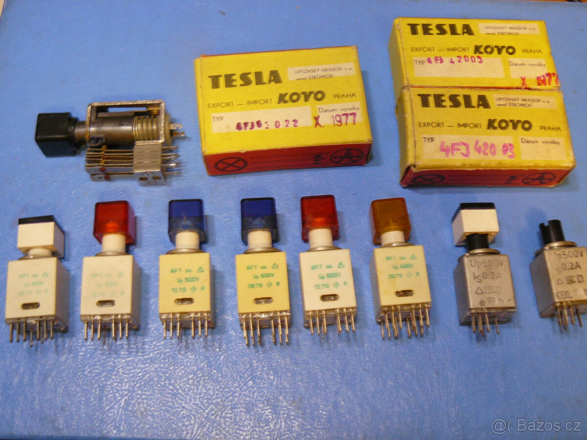 Náhradní díly pro starší elektronické přístroje TESLA a jiné