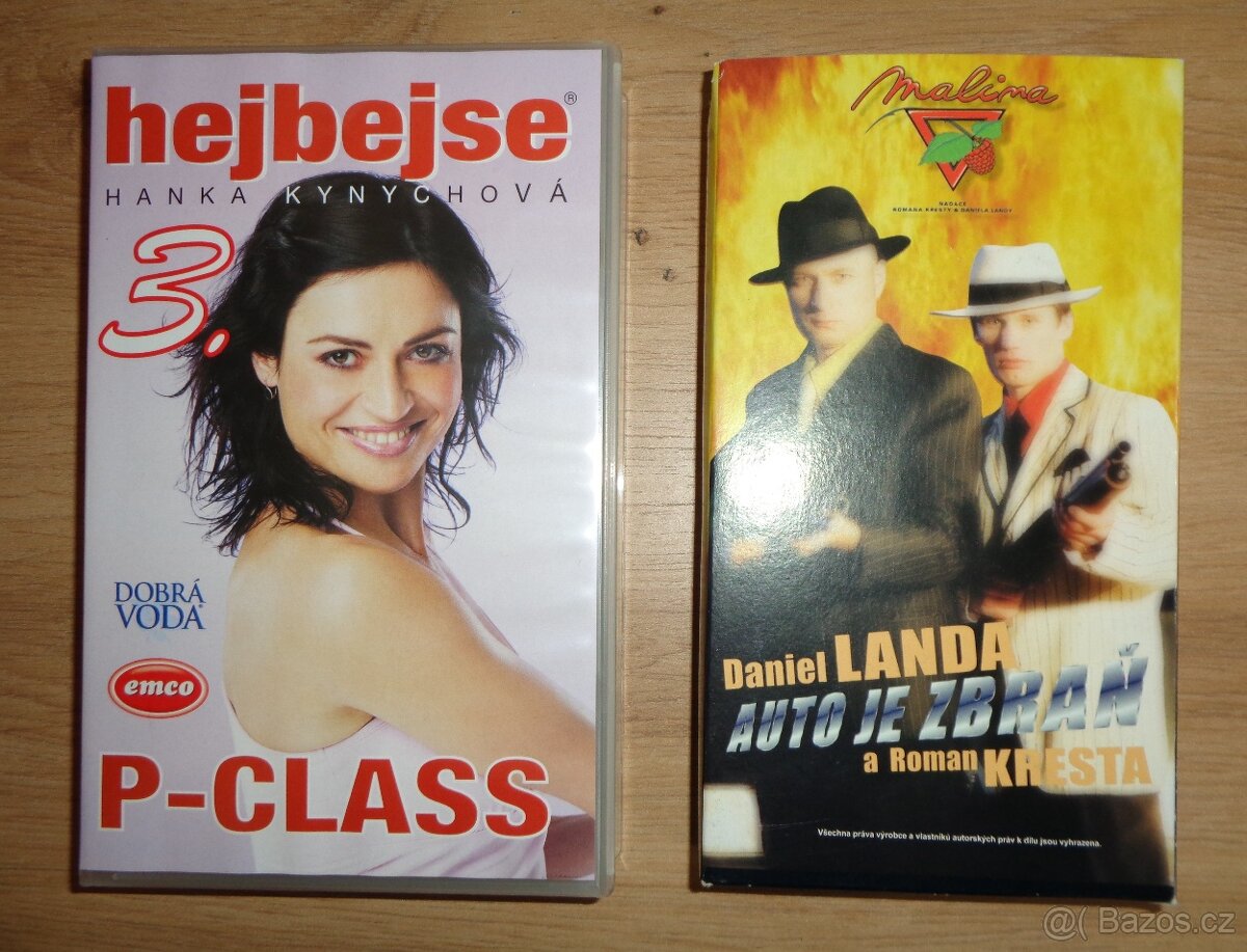 Video kazety VHS 2 ks