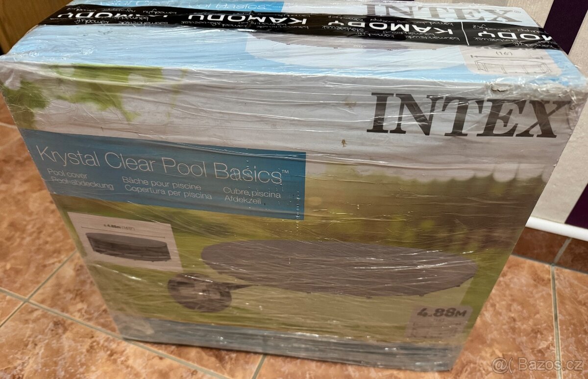 Krycí plachta na bazén o průměru 4,88m v záruce