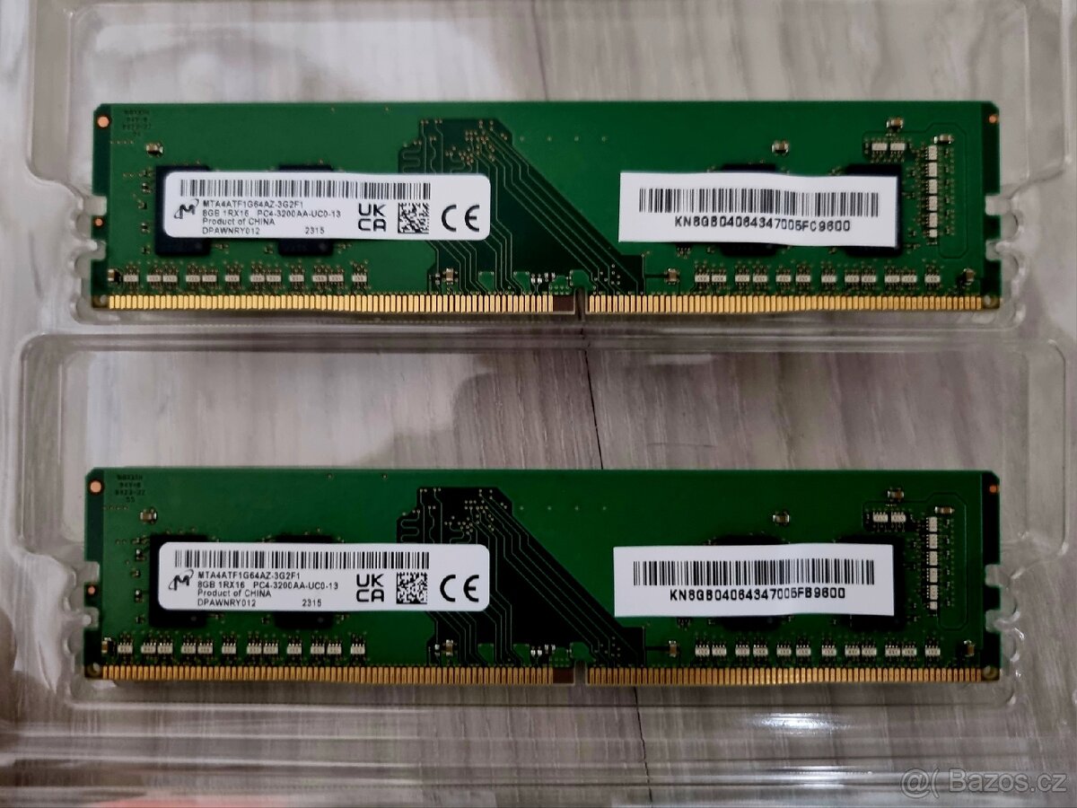 Paměť RAM 2x8GB DDR4 3200MHz