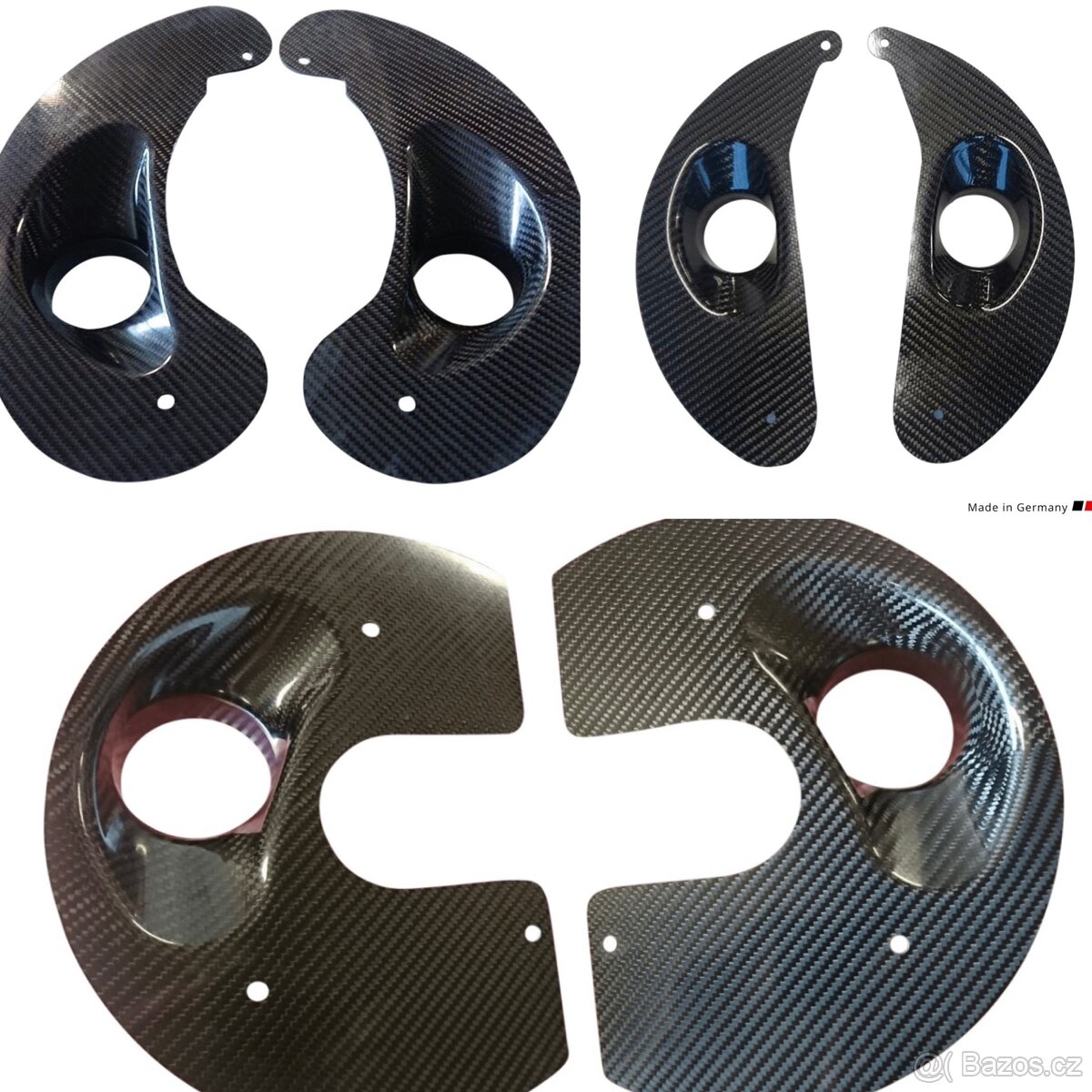 Karbonové štíty pro chlazení brzd BMW