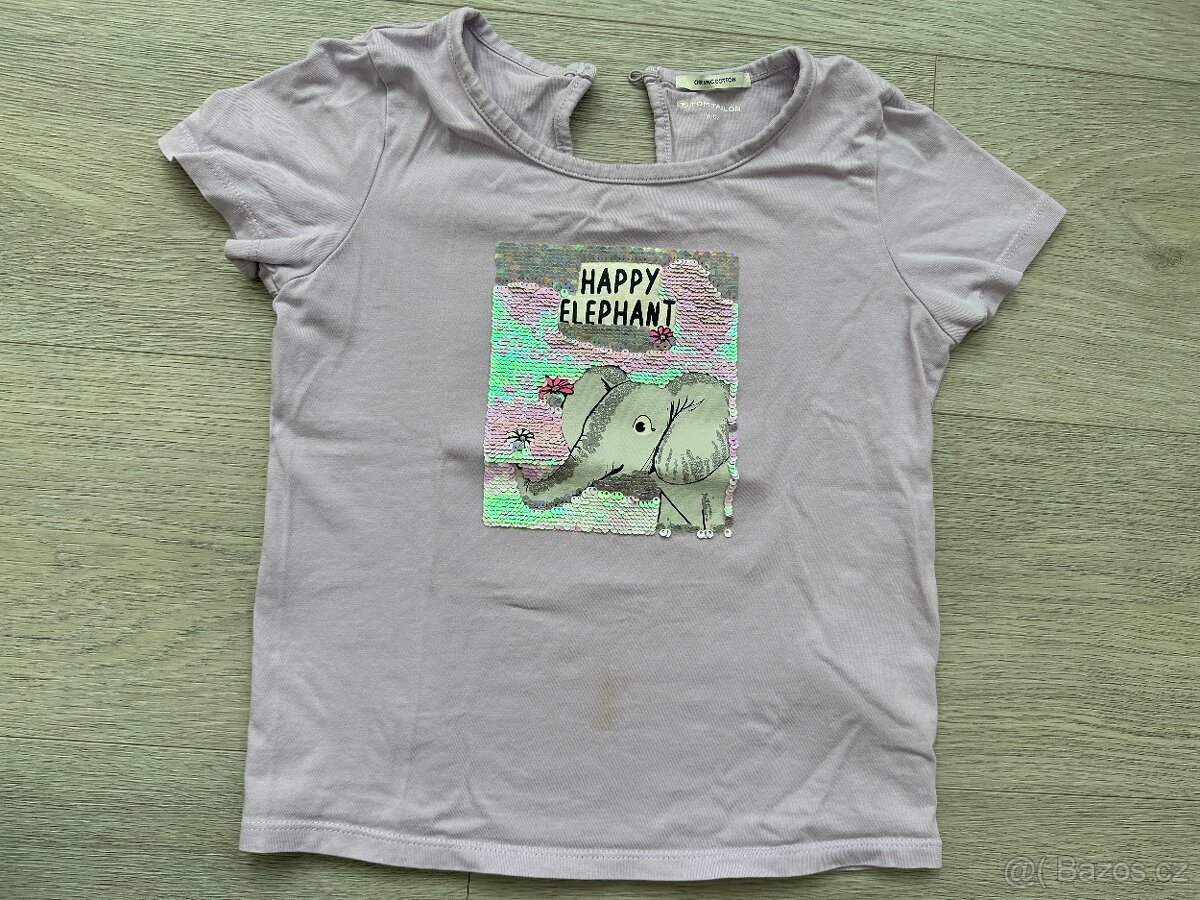 Dívčí tričko slon, Tom Tailor, měnící, v. 116/122