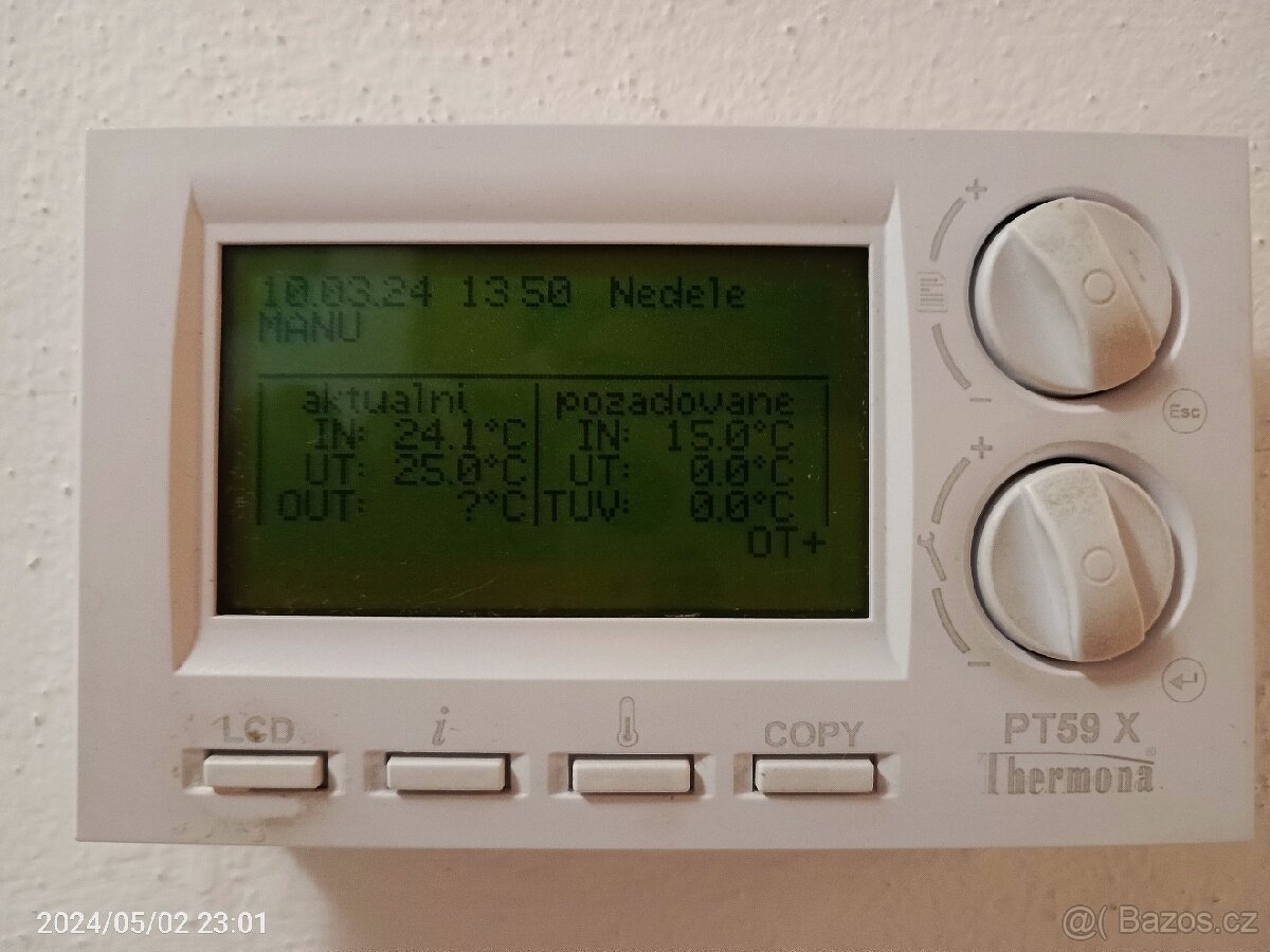 Prod regulátor termostat PT 59X