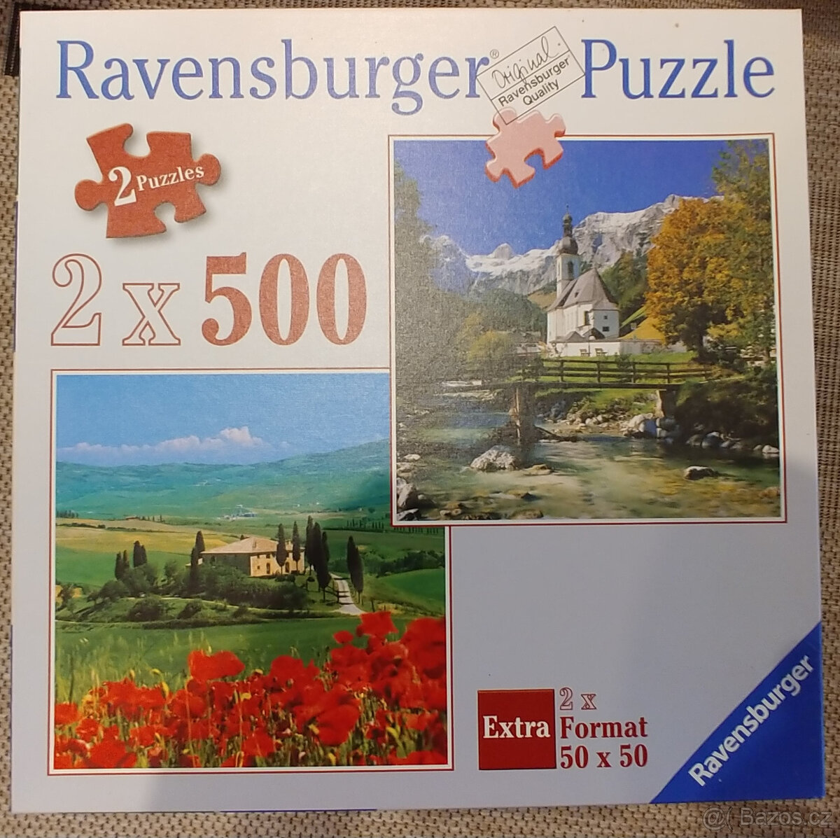 Ravensburger puzzle 2 x500 - Ramsau a Toskánsko