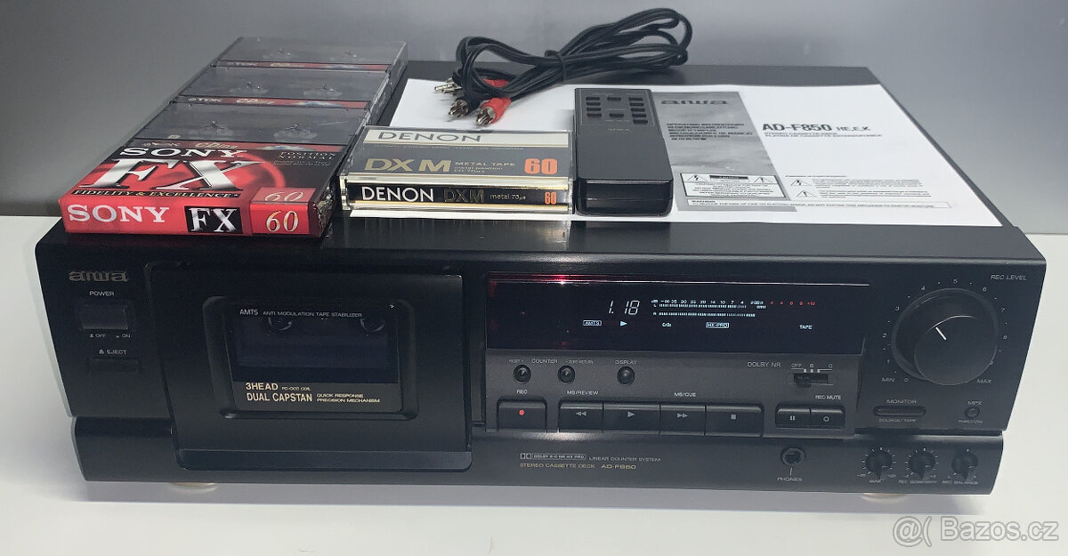 AIWA AD-F850 Cassette Deck/Dolby B-C/HX PRO/3 HEAD