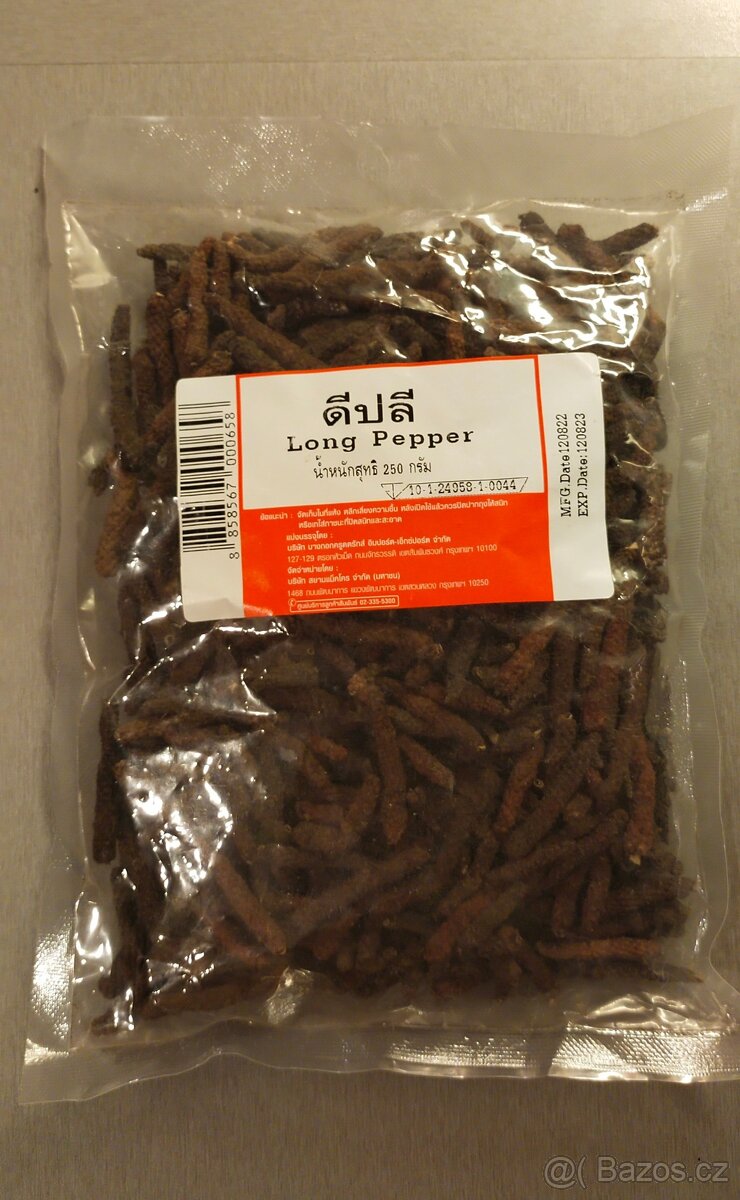 Fermentovaný kampotský pepř long 250g