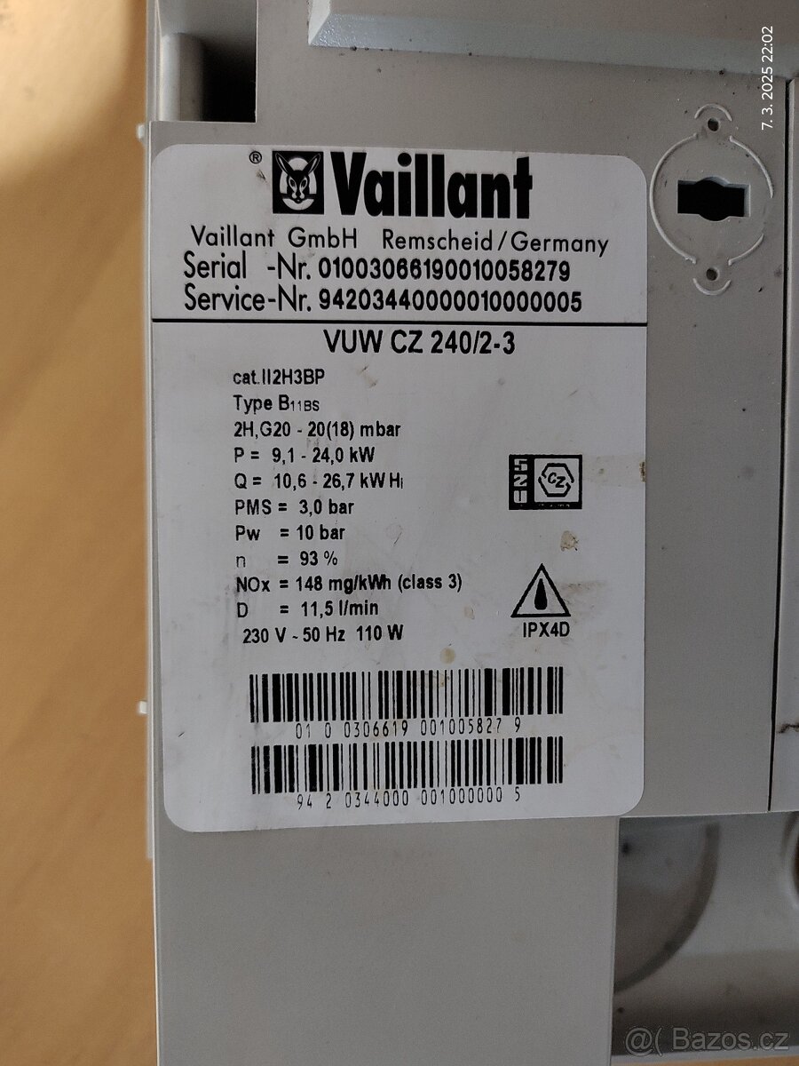 Vaillant VUW CZ 240/2-3