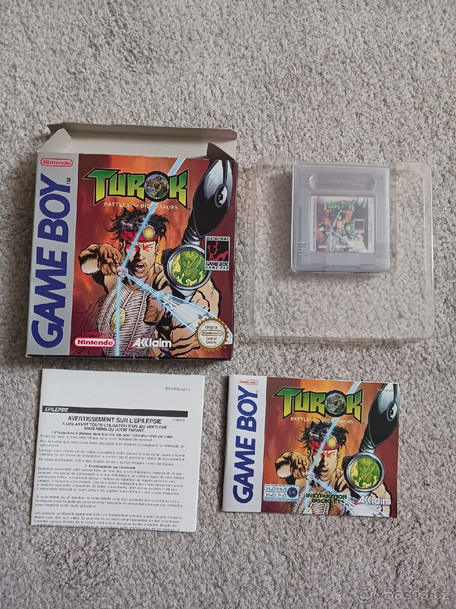 Nintendo game boy CIB Turok