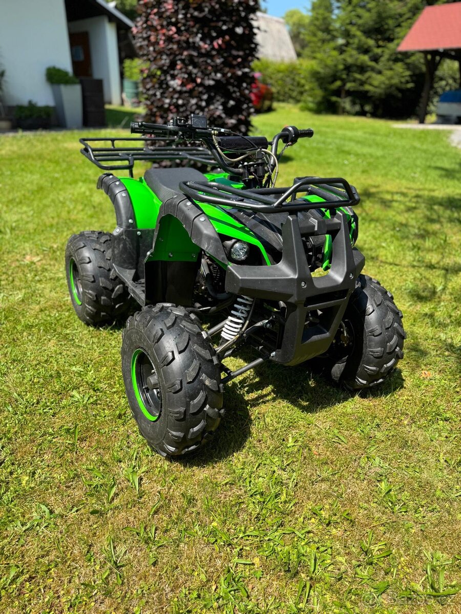 Dětská čtyřkolka 125cc Hummer RS Deluxe zelená poloautomat