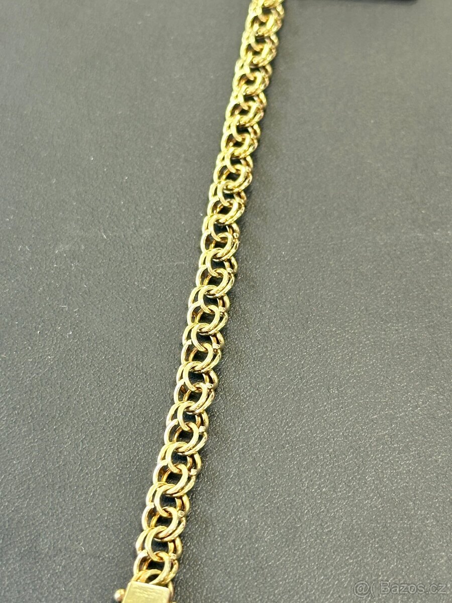 Zlatý náramek 10,95g (1690 Kč/g)