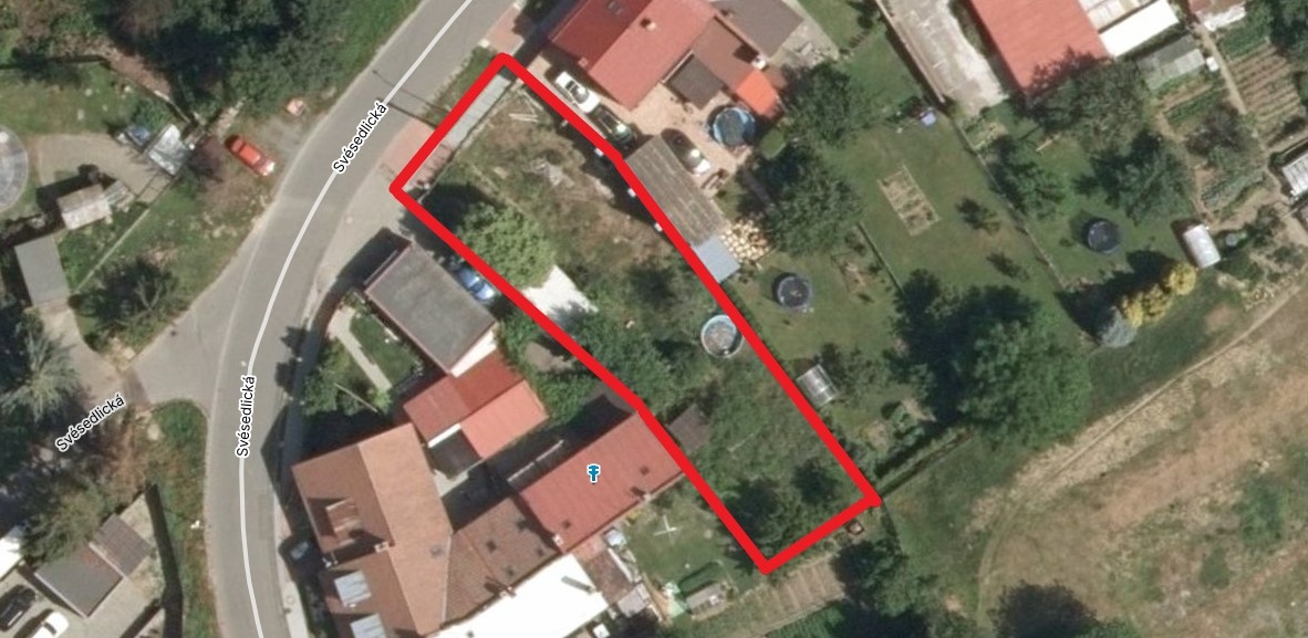 Prodej stavebního pozemku 656 m2 Velká Bystřice