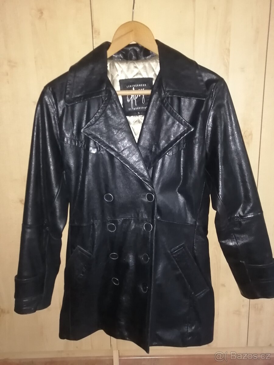 KOŽENÝ DÁMSKÝ KRÁTKÝ KABÁT - KABÁTEK vel. s