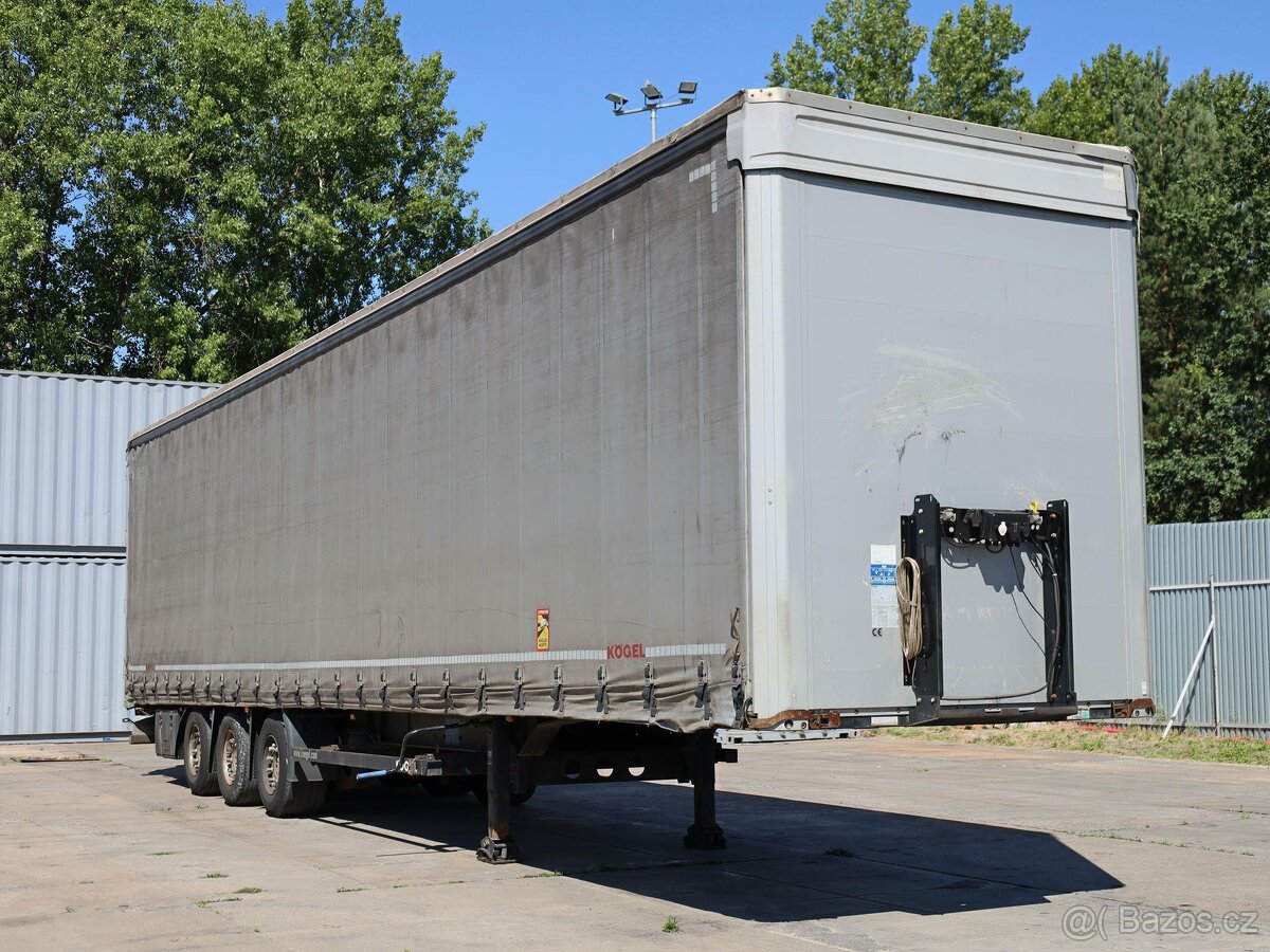 Kögel SN 24, LOW DECK, PŘÍZDVIH STŘECHY, SAF, ZVEDACÍ NÁPRAV