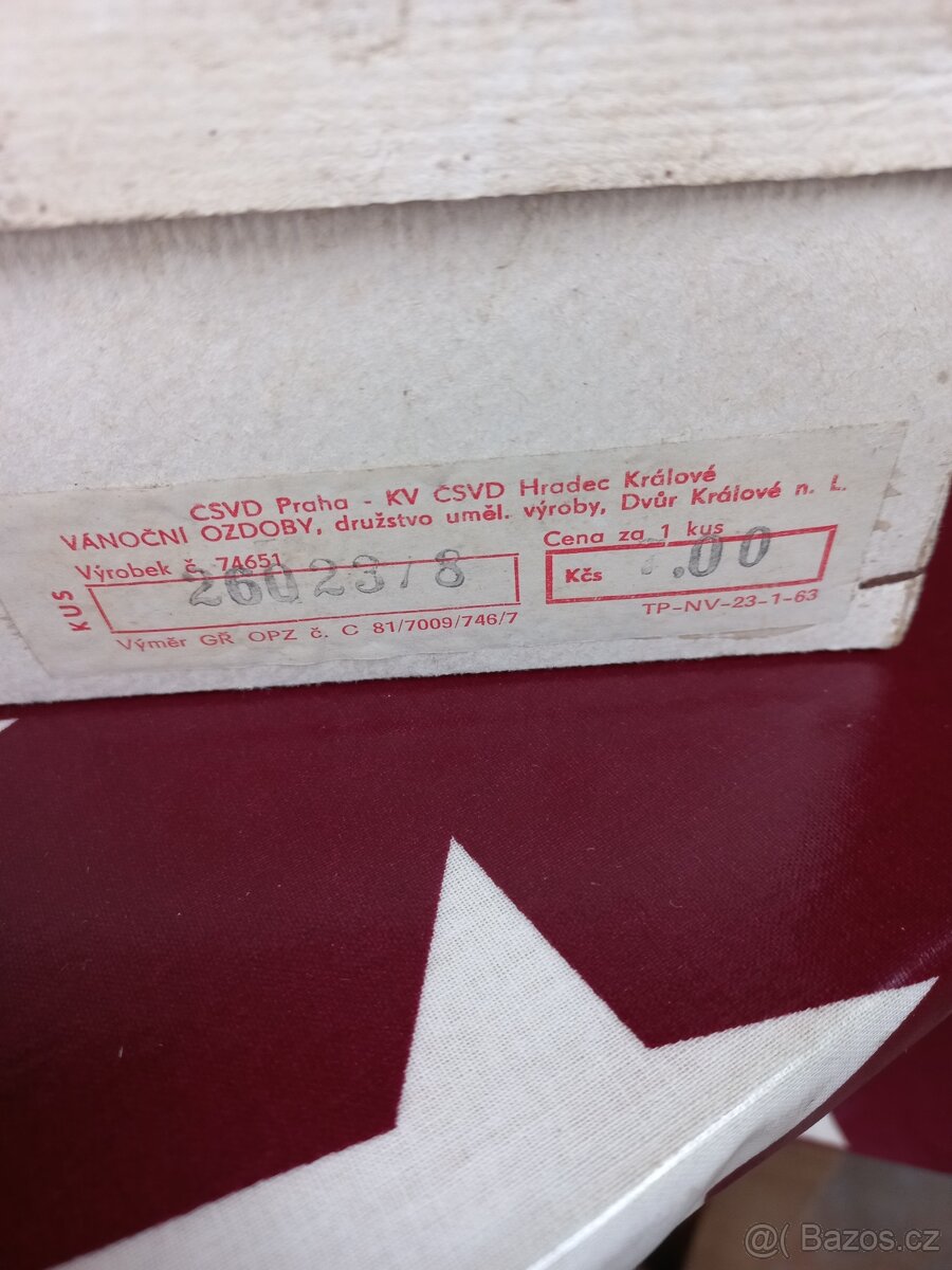 Retro Vánoční ozdoby stromek