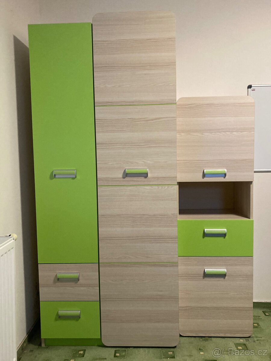 Nábytek pro dětský pokoj LENA - skříň, stůl, postel