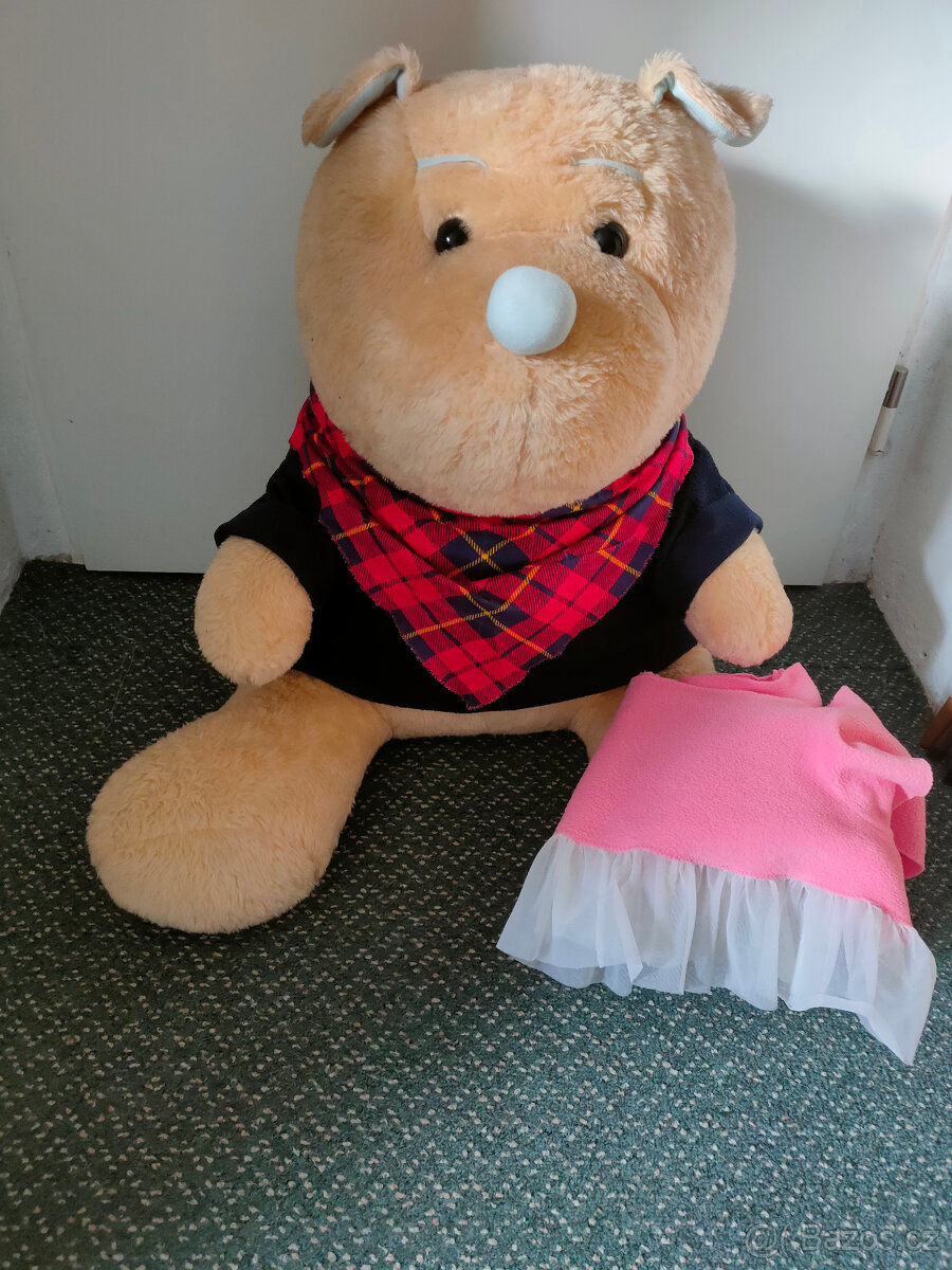 Velký plyšový medvěd Pů