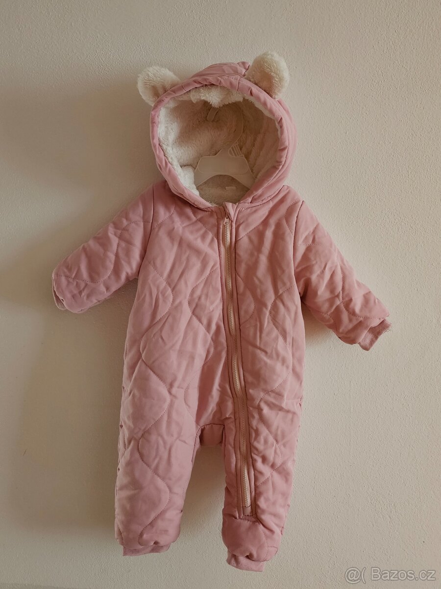 Luxusní Teplá Zimní Kombinéza velikost 80 9-12 měsícu