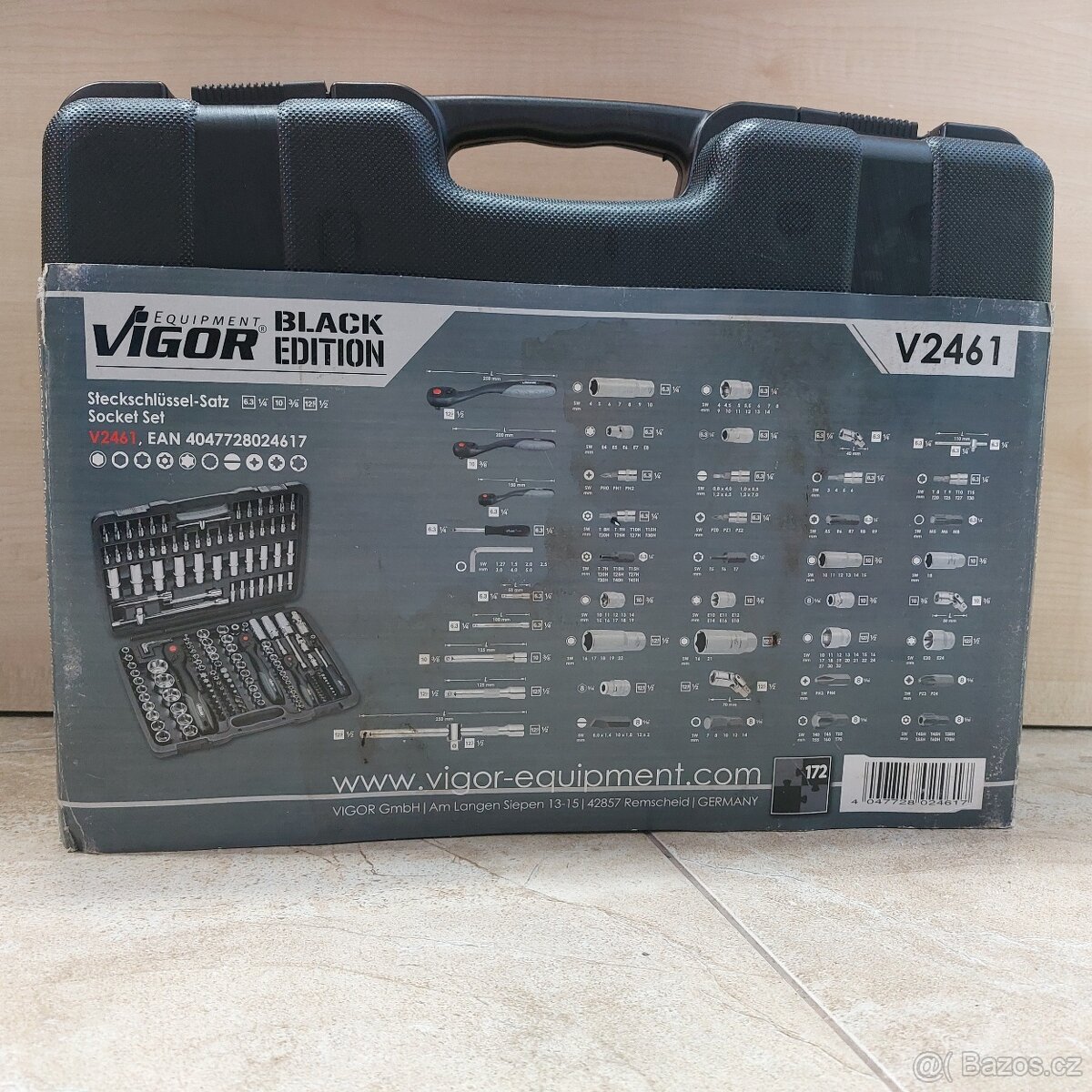 Sada nástrčných klíčů Vigor v kufříku, 172 dílná, ZÁNOVNÍ