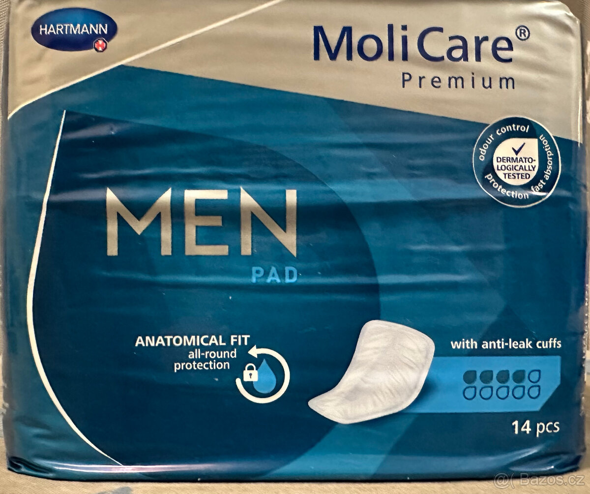Inkontinenční vložky pro muže