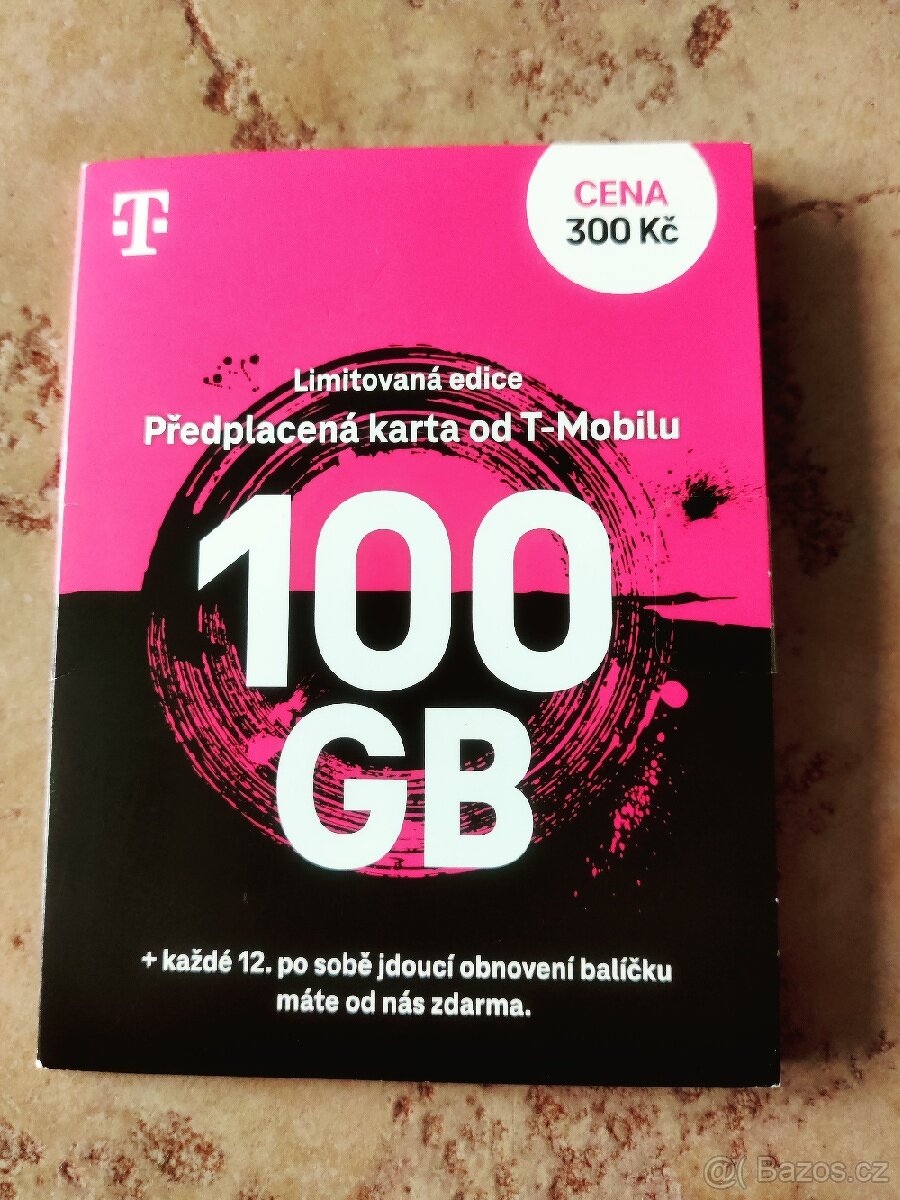 Prodám SIM 100gb T-Mobile