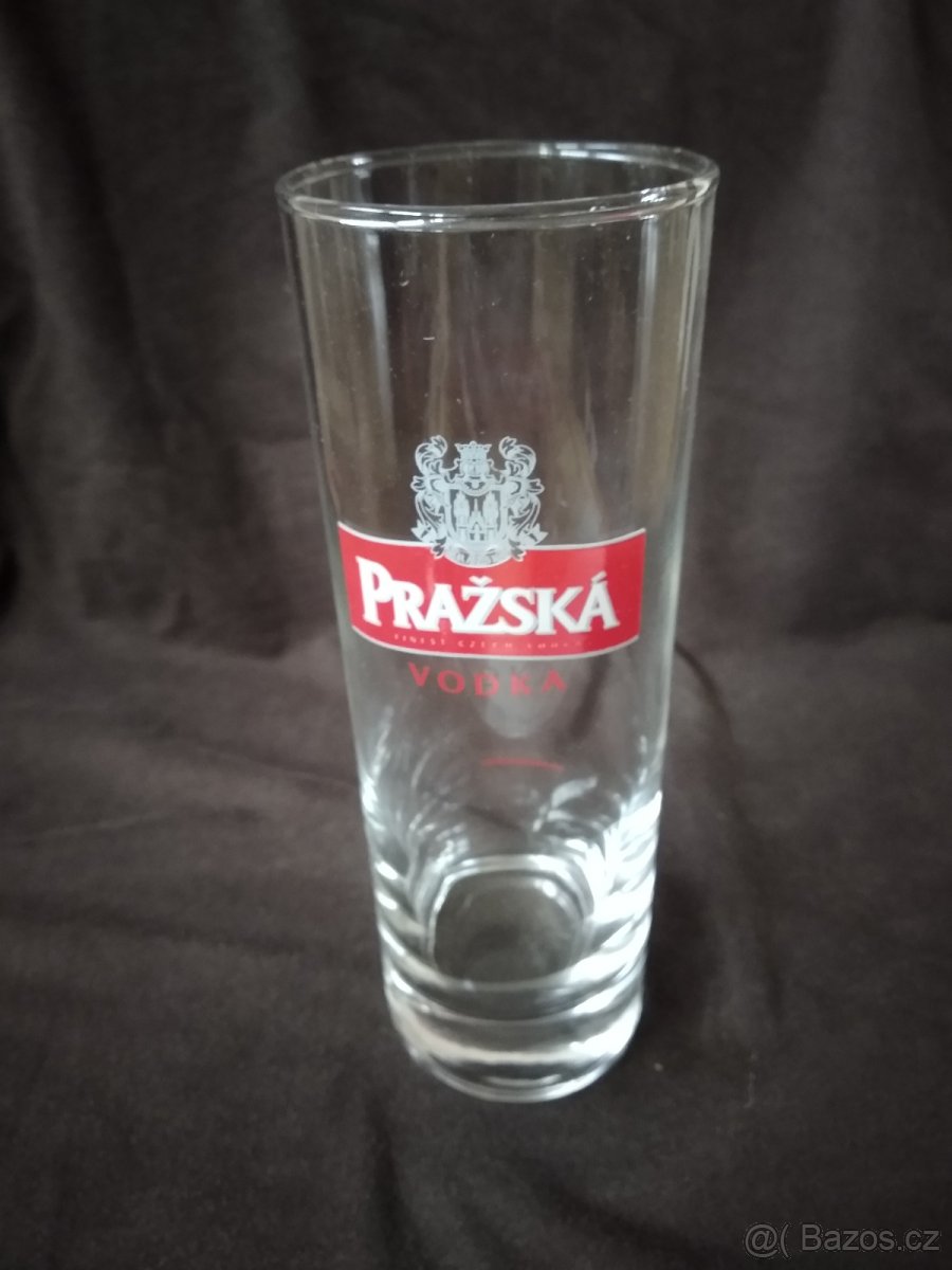 sklenka long pražská vodka 39 ks