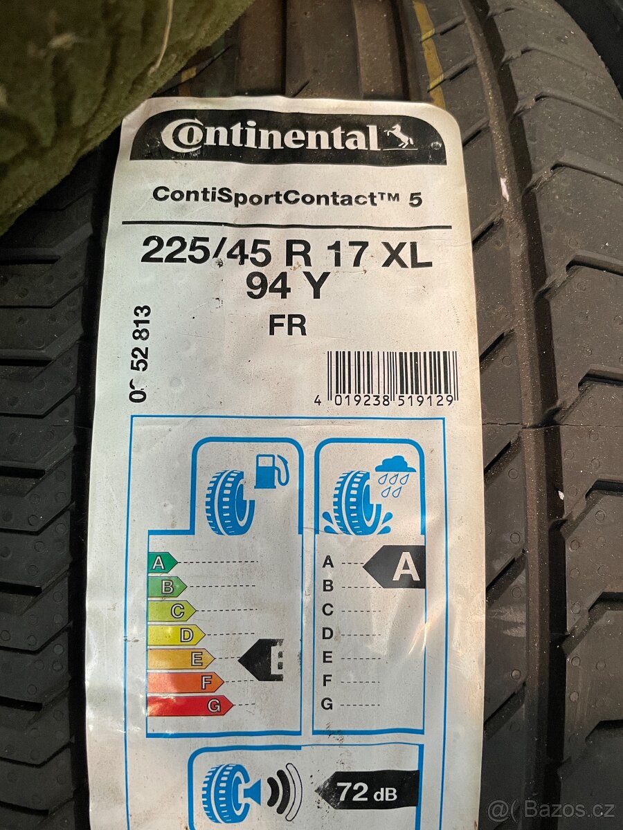 Continental ContiSportContact 5 225/45 R17 XL 94Y FR
