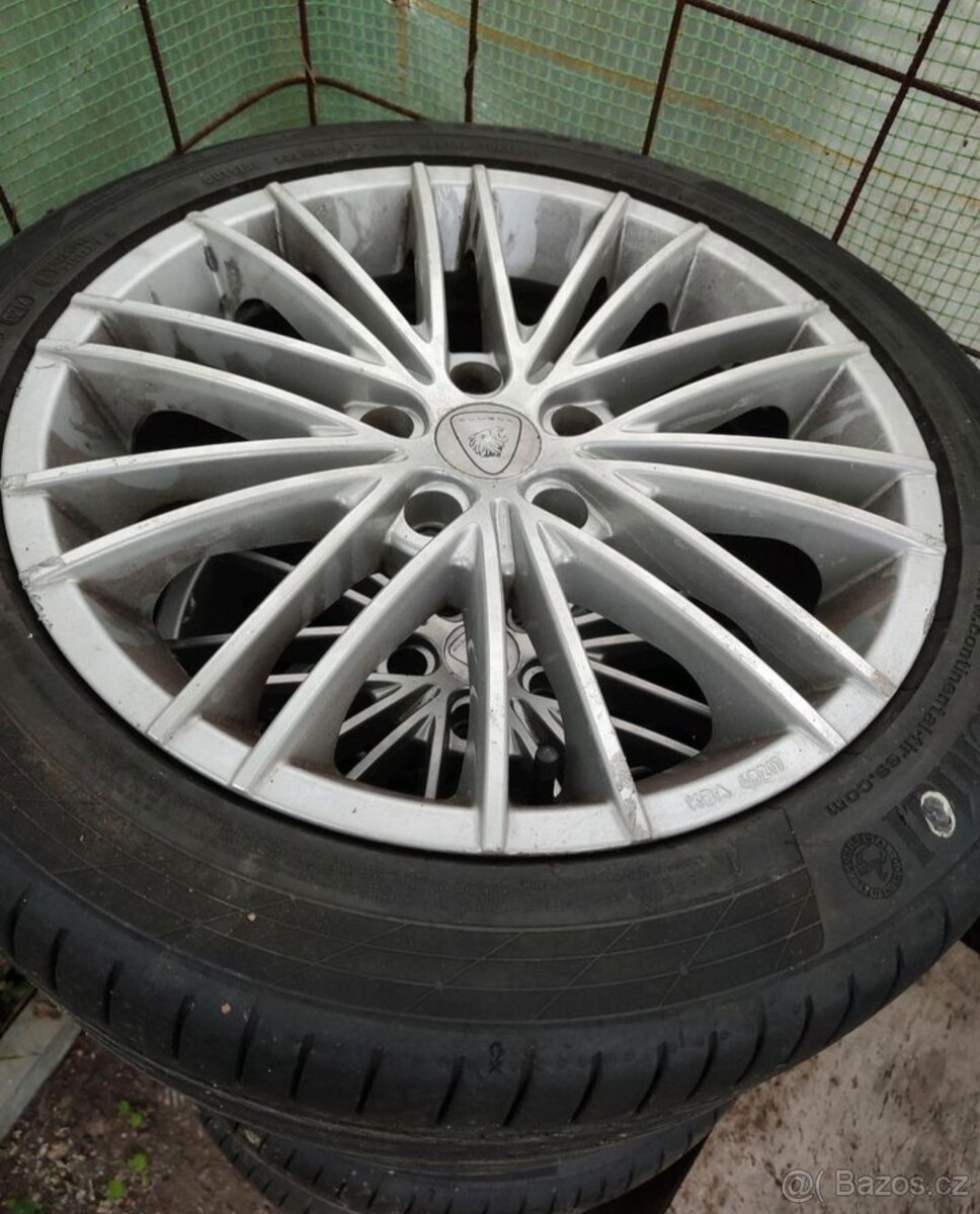 Alu kola 5x112 r17 8j et48 letni pneu 235/45/17