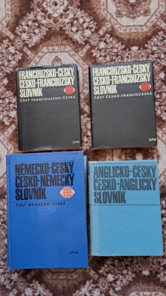 SLOVNÍKY ČESKO, ANGLICKO, NĚMECKO- ČESKÝ JEN 100,- ZA VŠECHN