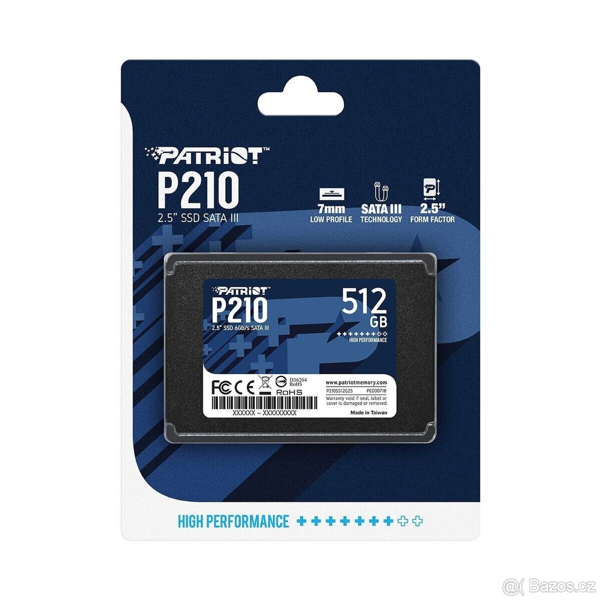NOVÝ SSD PATRIOT P210 512GB