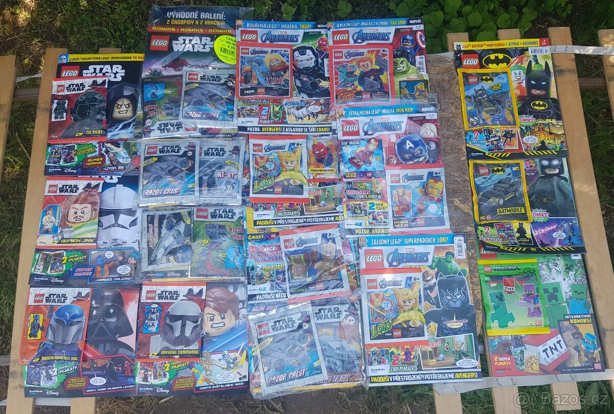 Lego časopisy s figurkou stat wars,minecraft,marvel atd