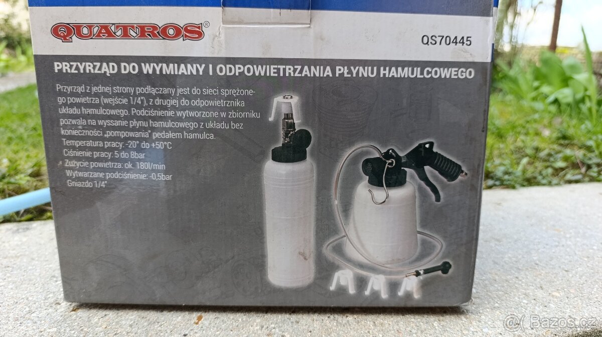 sada odvzdušnění brzd, výměnu brzd kapaliny QUATROS QS 70445