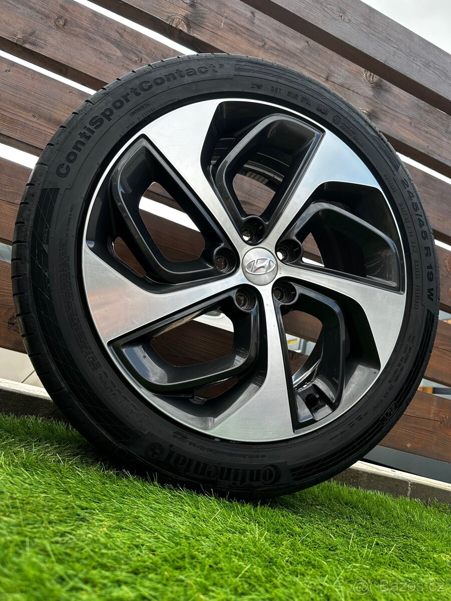 Alu kola 5x114.3 r19 s letnim pneu (cson)