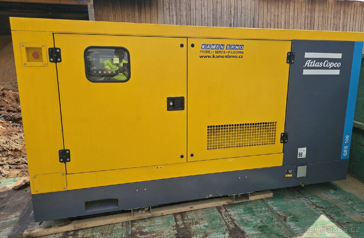 Elektrocentrála atlas copco 100Kva