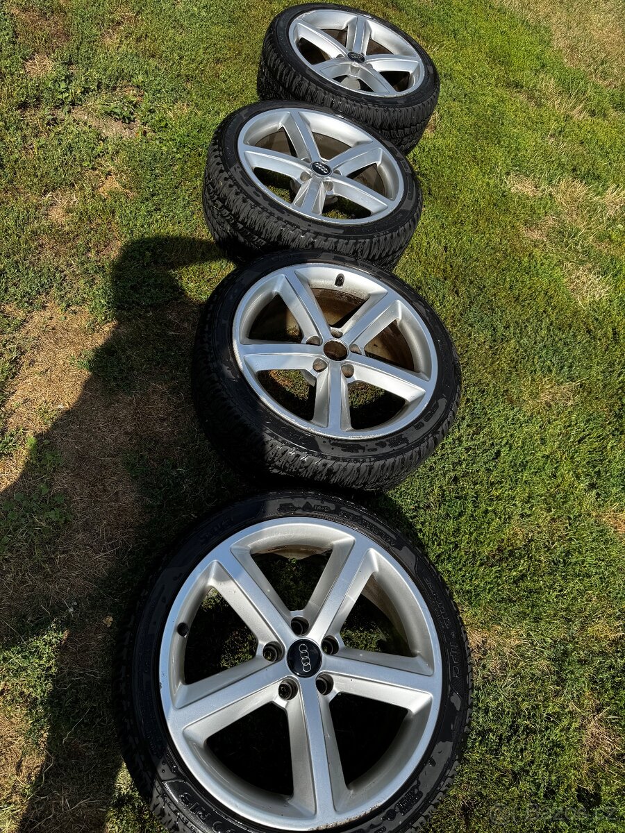 Alu kola Audi r18 5x112 et 29 zimní pneu savo eskymo