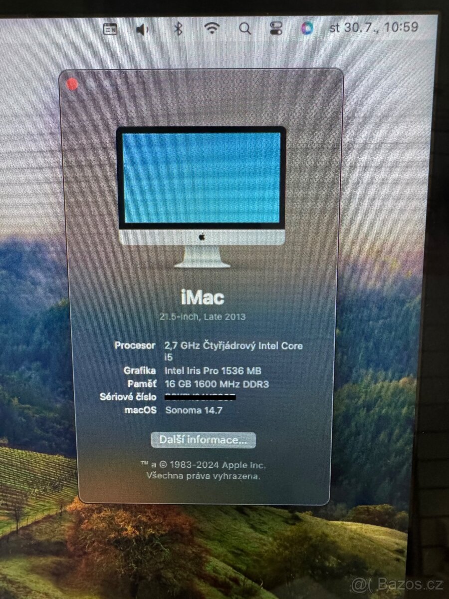 instalace OS Mac Sonoma Sequoia na MacBook iMac od roku 2010