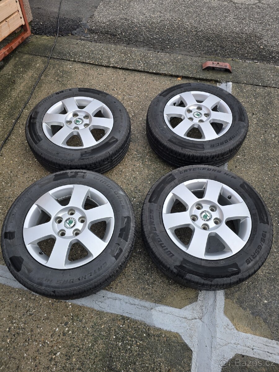 Alu kola R15 škoda 5x112