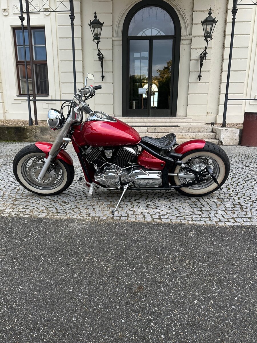 Yamaha 1100 Dragstar rok 07 bobber stavba  úprava