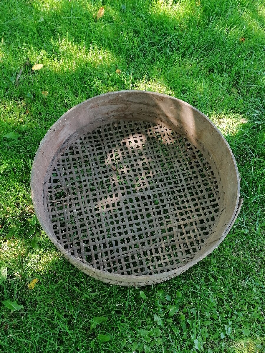Staré dřevěné síto retro