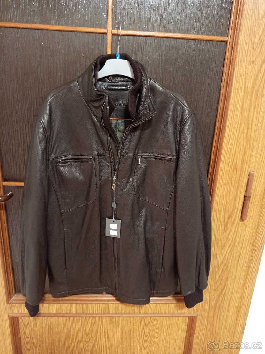 Pánský kožený kabát